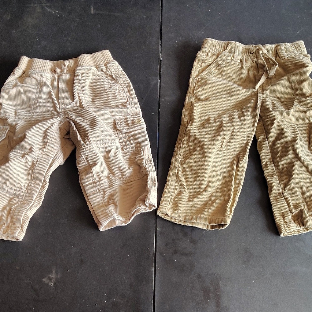 GAP Kids Corduroy Casual Pants - Beige and Khaki